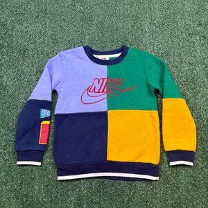 Nike Windbreaker Sweatshirt YOUTH Size 4T Blue Pullover Performance BOYS KIDS